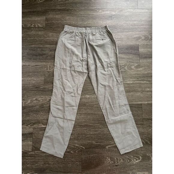 NWOT Gold Hawk Gray Silk Linen Blend Lace Pants Size Small - Picture 2 of 8